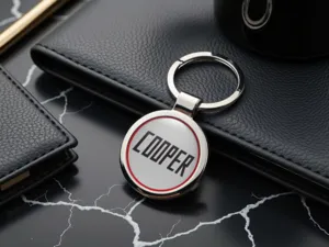 Mini Cooper Personalisiert Schlüsselring Foto Glänzend Metall